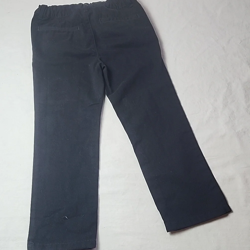 The Children’s Place Black Chino Pants Adjustable Waist Boys 5T School Uniform